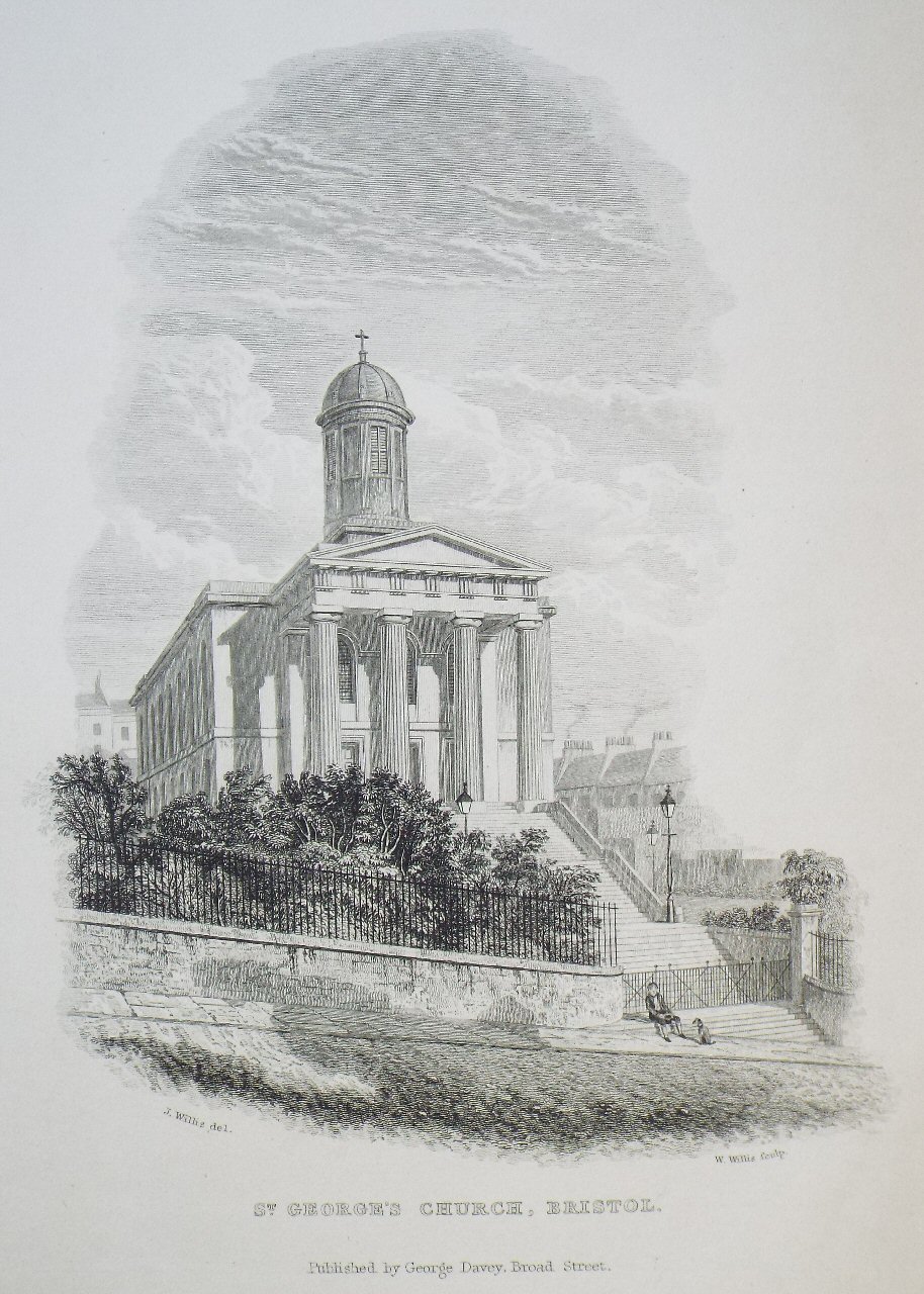 Print - St. George's Church, Bristol. - Willis